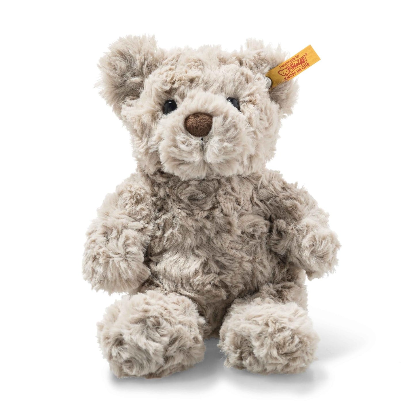 Soft Cuddly Friends Honey Teddybär hellgrau 18 cm, Teddy aus flauschigem Plüsch, Grau