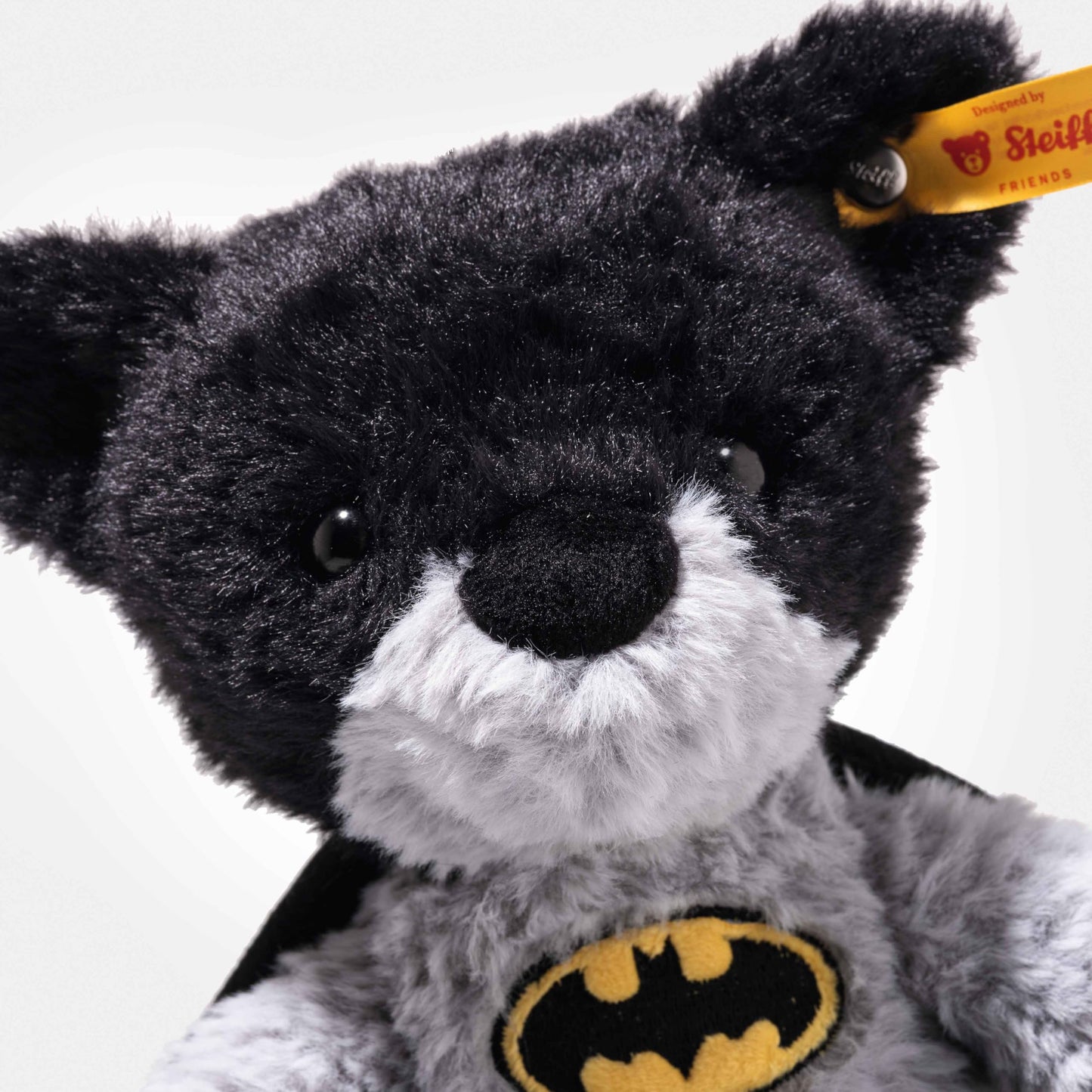Teddybär Batman 29cm bunt, Kuscheltier Superheld, ideal für Kinder und Fans, Plüsch Bär im Batman Look