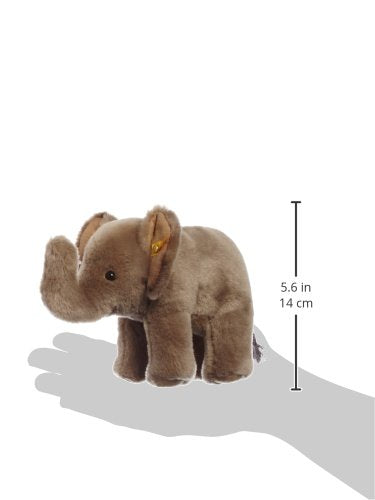 Kuscheltier Trampili Elefant, Süßes Stofftier mit Kunststoffaugen, Kinder, Jungen & Mädchen, Plüschtier 18 cm, Hellgrau, 064487