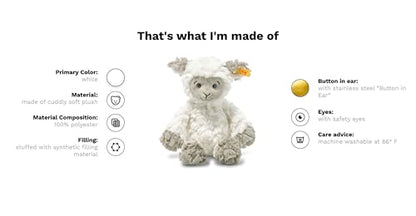 Kuscheltier Lita Lamm, Süßes Stofftier mit Kunststoffaugen, Kinder, Jungen & Mädchen, Soft Cuddly Friends, Plüschtier 20 cm, Weiß