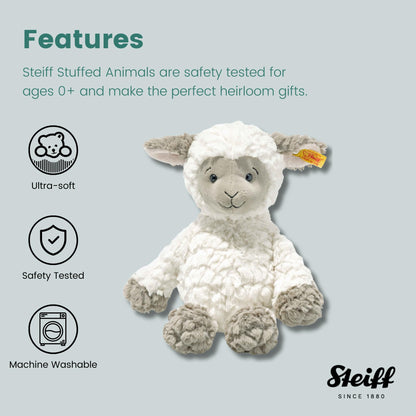 Kuscheltier Lita Lamm, Süßes Stofftier mit Kunststoffaugen, Kinder, Jungen & Mädchen, Friends, Plüschtier 30 cm, Weiß, 073427