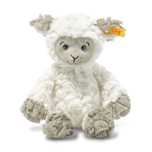 Kuscheltier Lita Lamm, Süßes Stofftier mit Kunststoffaugen, Kinder, Jungen & Mädchen, Soft Cuddly Friends, Plüschtier 20 cm, Weiß